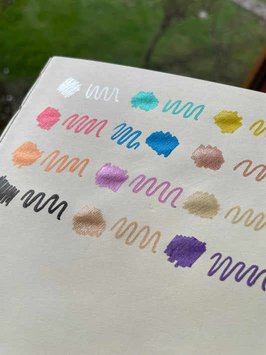 Glitter Markers 12 colores