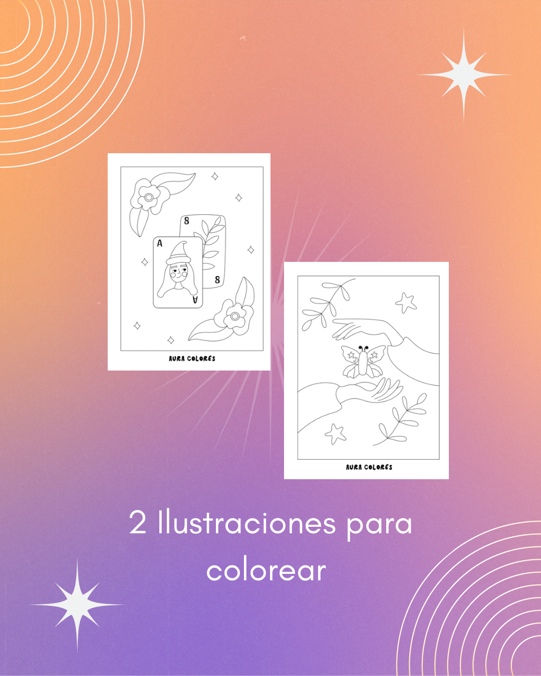 2 ilustraciones para colorear Gratis🥳